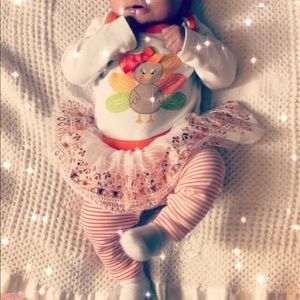 Baby Girl Thanksgiving Outfit 🧡